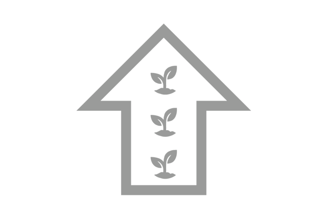 Vertical farms produce more per m2