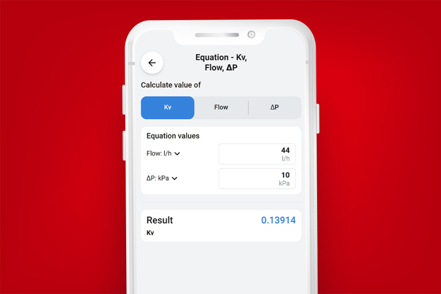 Installer App Flow/Pressure calculator