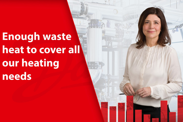 Enough waste heat to cover all our heating needs