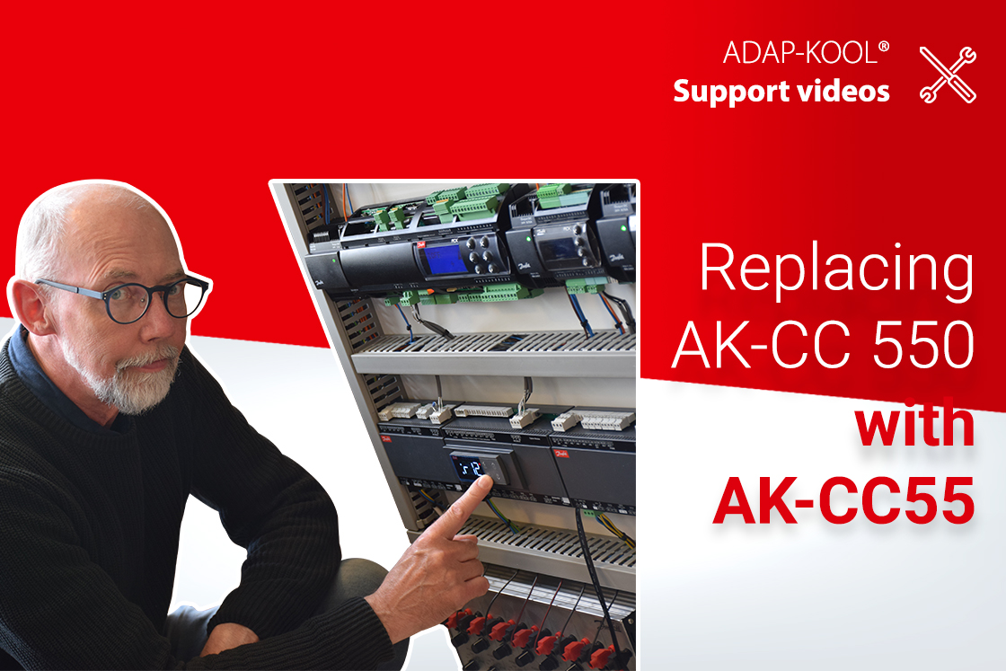 How to replace the AK-CC 550 with the AK-CC55