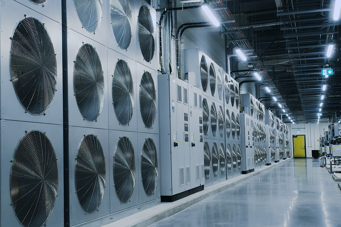 In einem Rechenzentrum