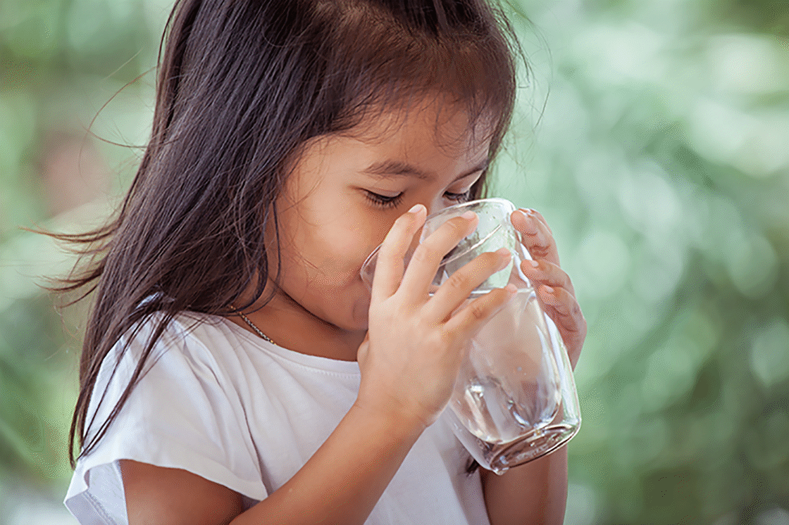 Girl Drinking Water 