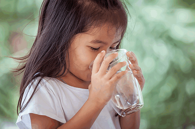 Girl Drinking Water