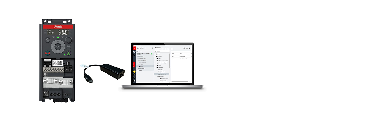 iC2-Micro together with USB-C and a laptop