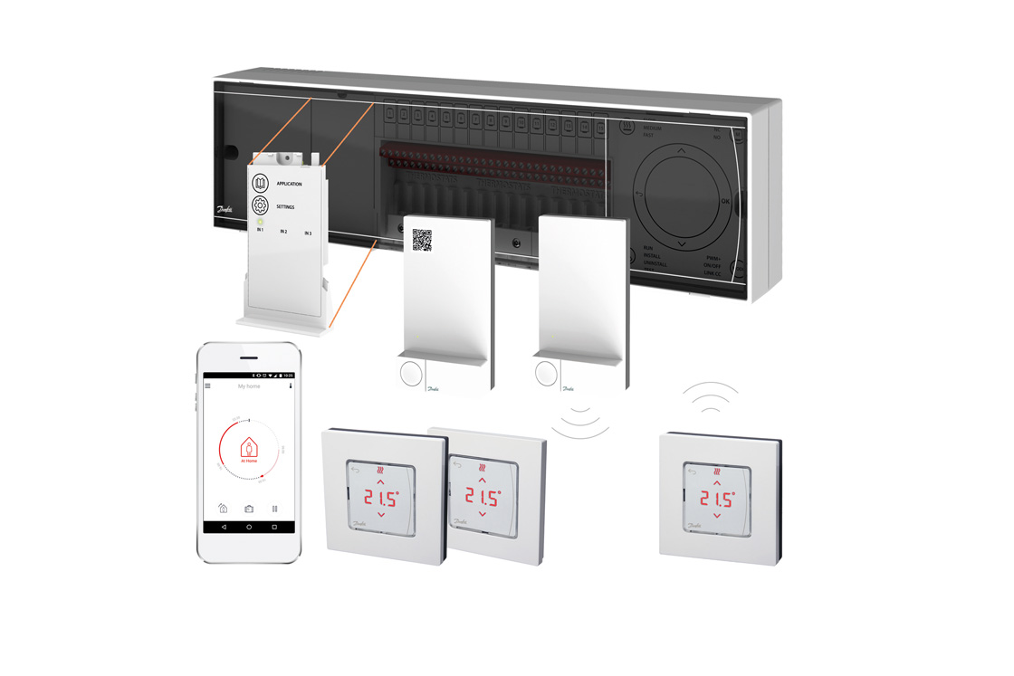 Hydronic underfloor heating