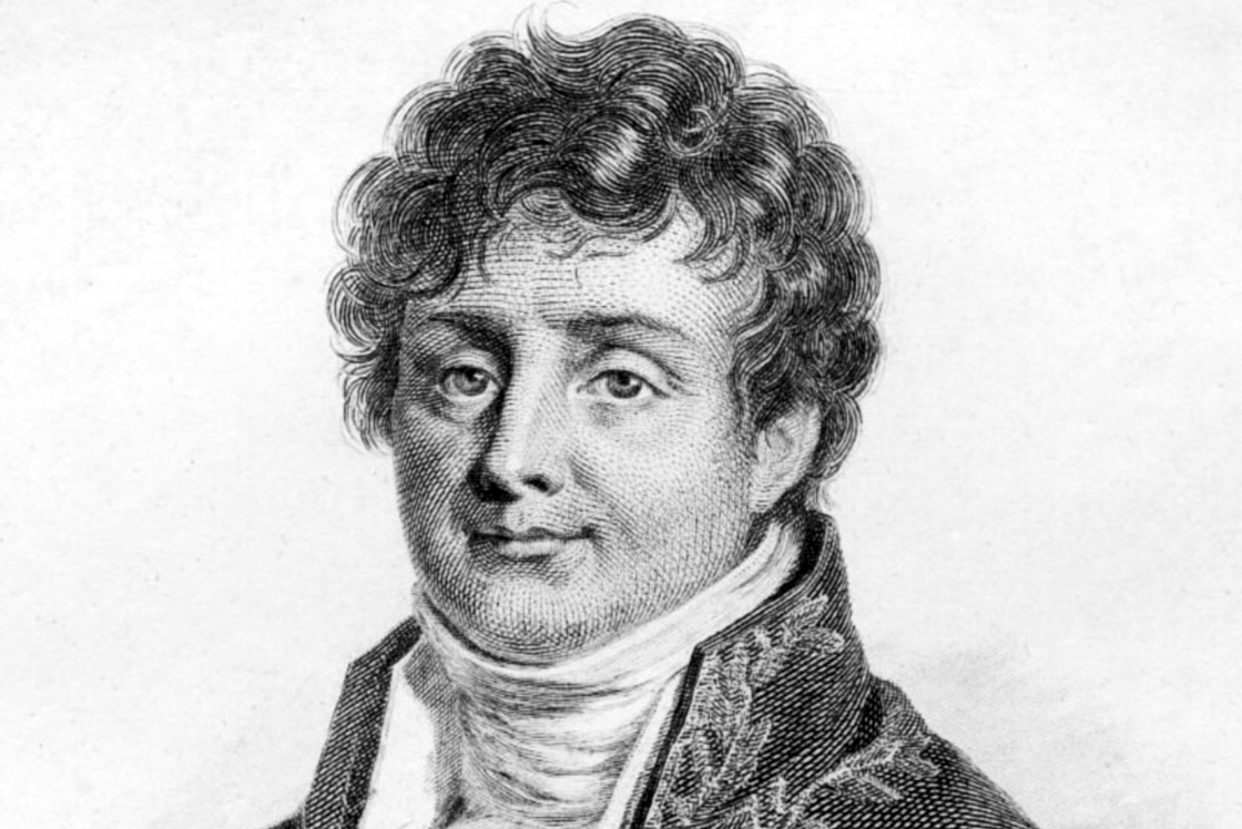 Pencil portrait of Fourier
