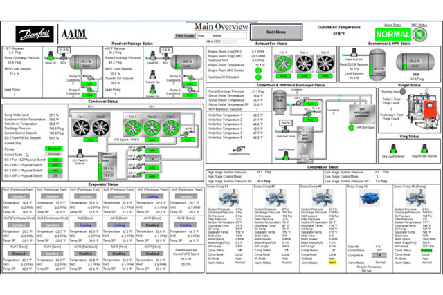 PLC panel view screen