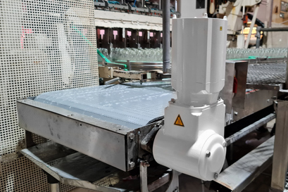 Danfoss OneGearDrive attached to a conveyor at Pivara Skope's plant