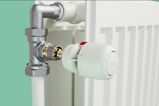 Connexion Snap des têtes thermostatiques Danfoss