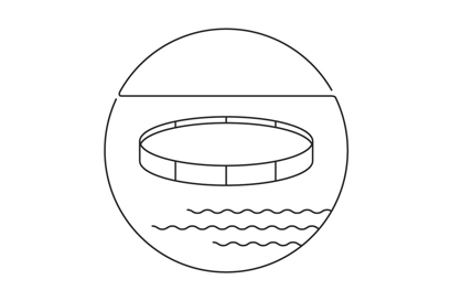 Pen cage fish farms