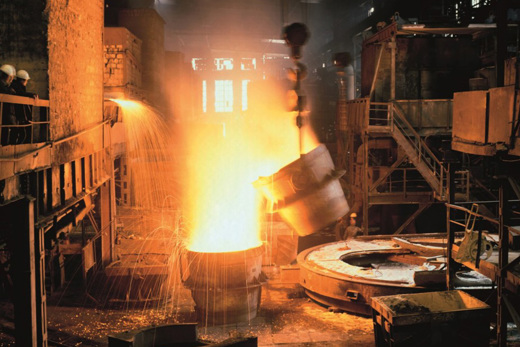 Industrial metal forge