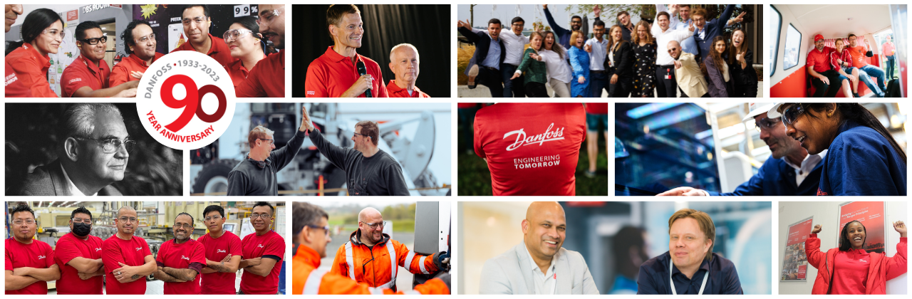 Mosaic image of Danfoss people