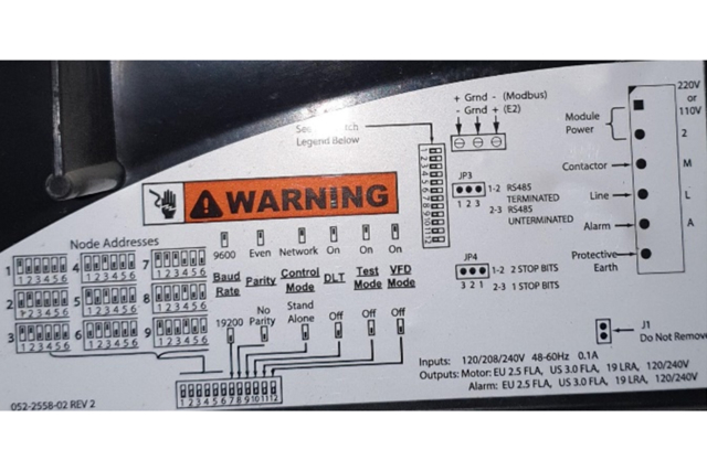 MODBUS baud rate