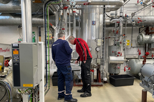 Training at the Technical College of Jutland, Denmark