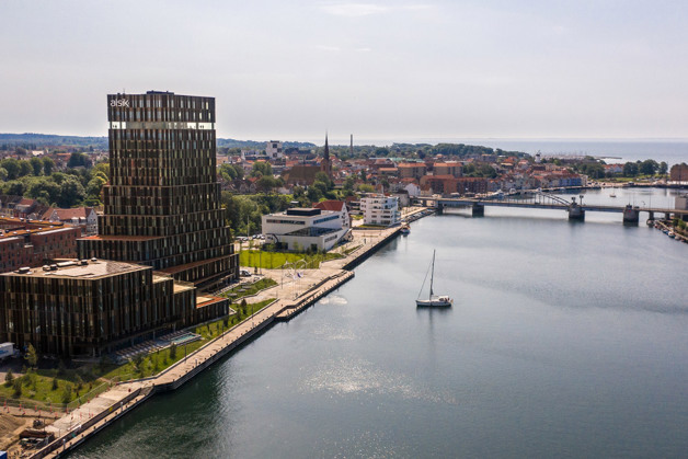 Sønderborg by og Alssund med kig på Alsik 