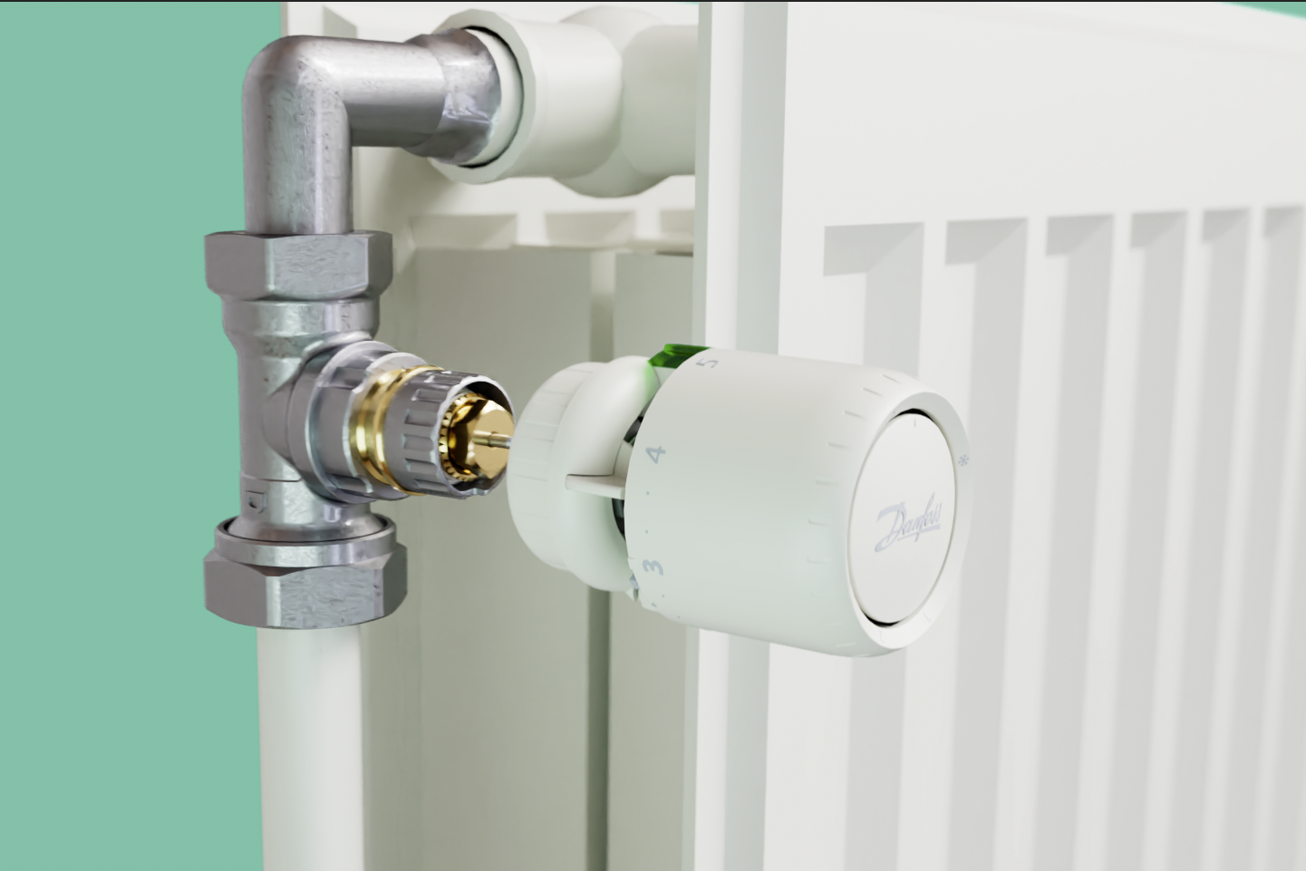 Click connection in Danfoss radiator thermostats