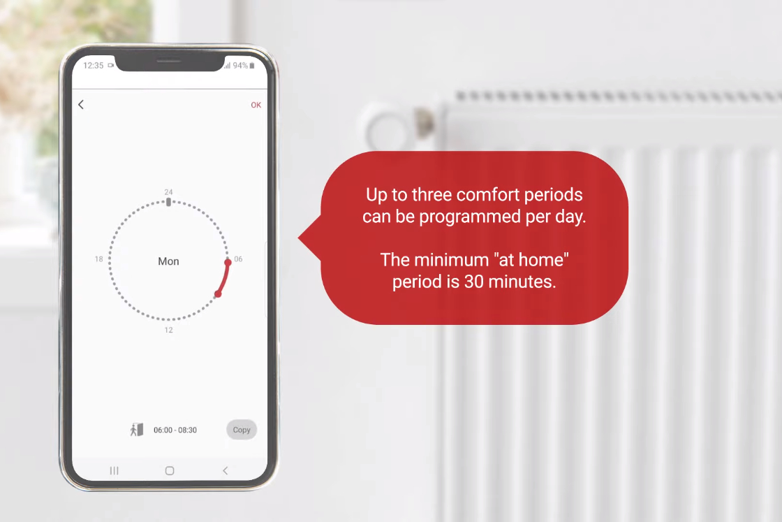 Einrichten und Kopieren eines Wochenplans