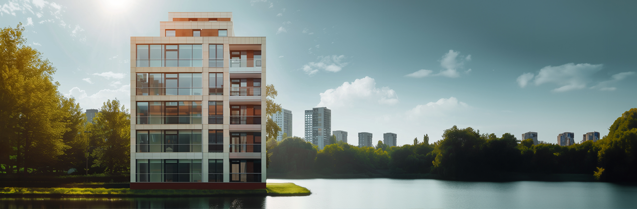 budynek wielorodzinny optymalizacja, rzeka