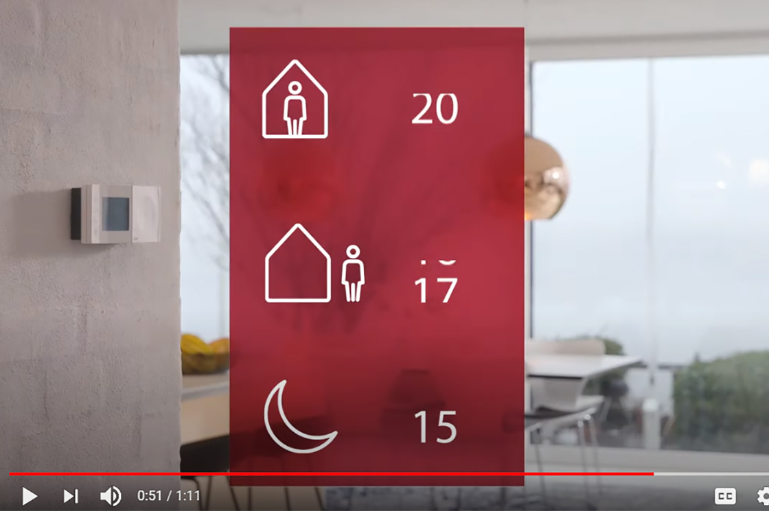 Energy savings with Danfoss TPOne thermostat