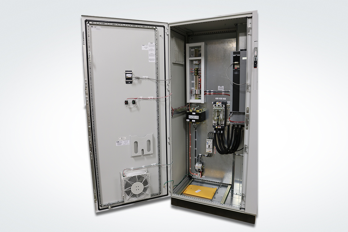 Variable frequency drives and soft starter panels